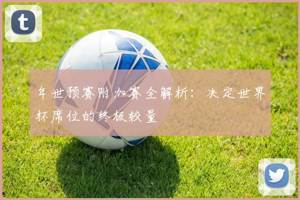 年世预赛附加赛全解析：决定世界杯席位的终极较量